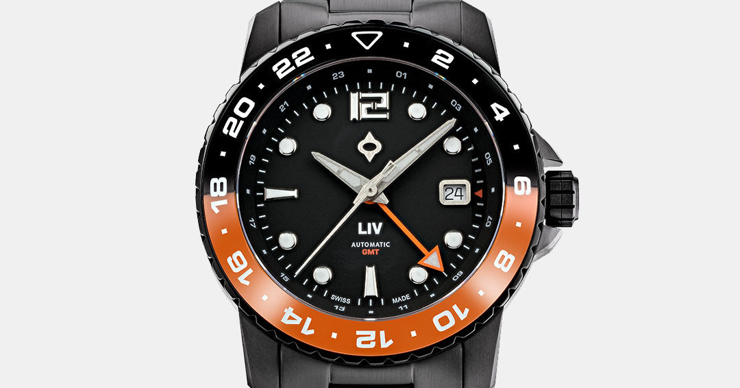 GX1 Dual Lume 1/10th Of a Sec Chrono – LIV Swiss Watches