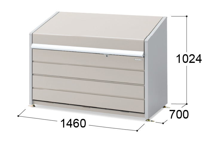 イナバ物置） ゴミ保管庫：ダストボックス ミニ ［DBN-187］ 【LIXIL