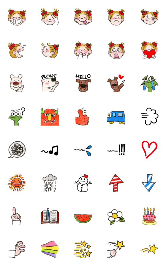 COCO and Wondrous Emoji 3のLINE絵文字｜画像、情報など