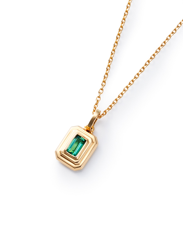 JOHN ELLIOT X M·A·R·S Pendant Necklace【Gold X Green Quartz
