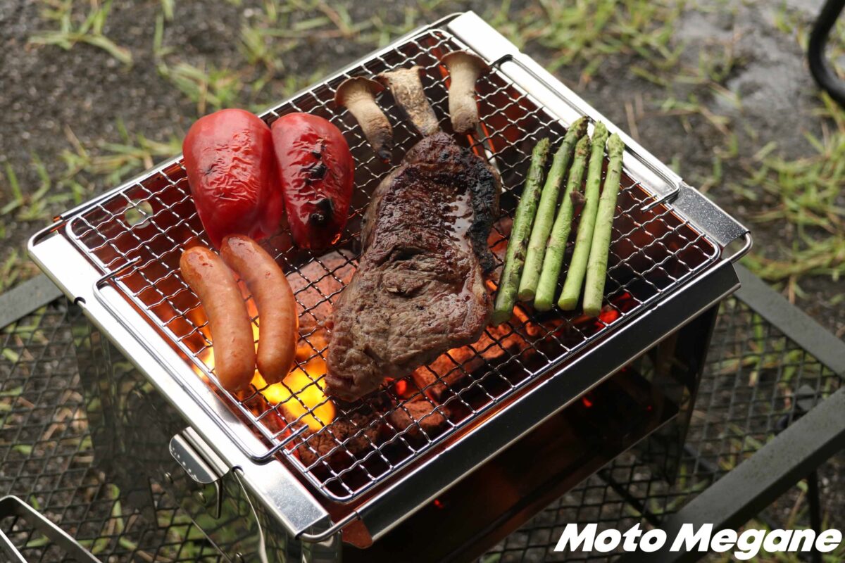 かさばらずコンパクト！組立て簡単なBBQグリルはキャンプツーリングに