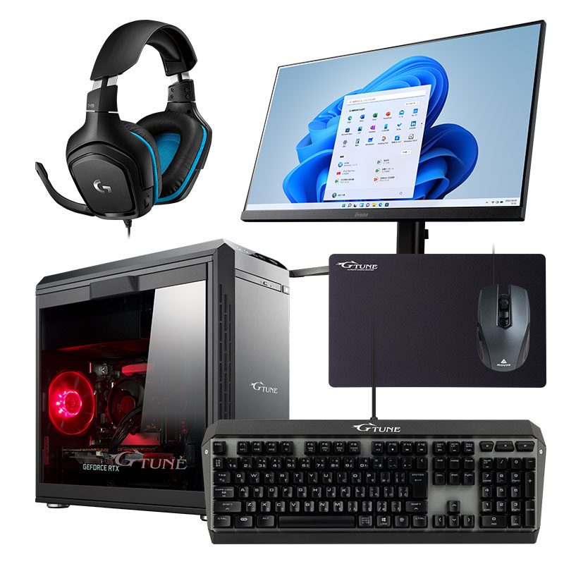 G TUNE DG-I5G60(スターター6点セット)はじめてのゲーミングPCに