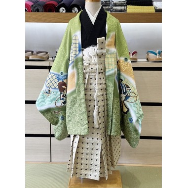 七五三 男の子四つ身着物アンサンブル 男の子 着物・長襦袢・羽織