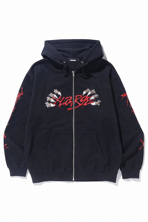XLARGE エクストララージ 101241012006 CLAW ZIP HOODED SWEATSHIRT