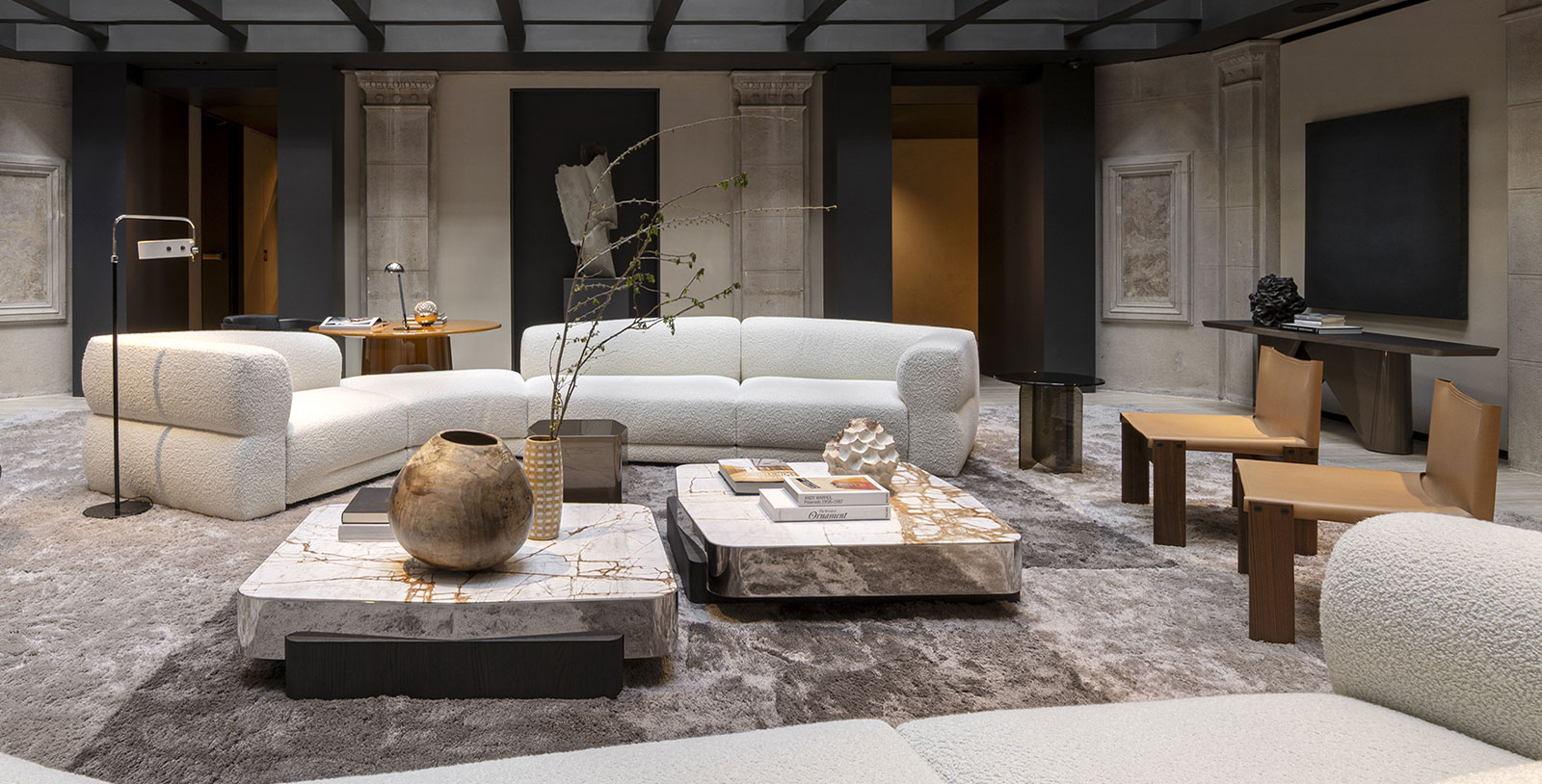 Modern chair with minimalist design - Glove - Molteni&C