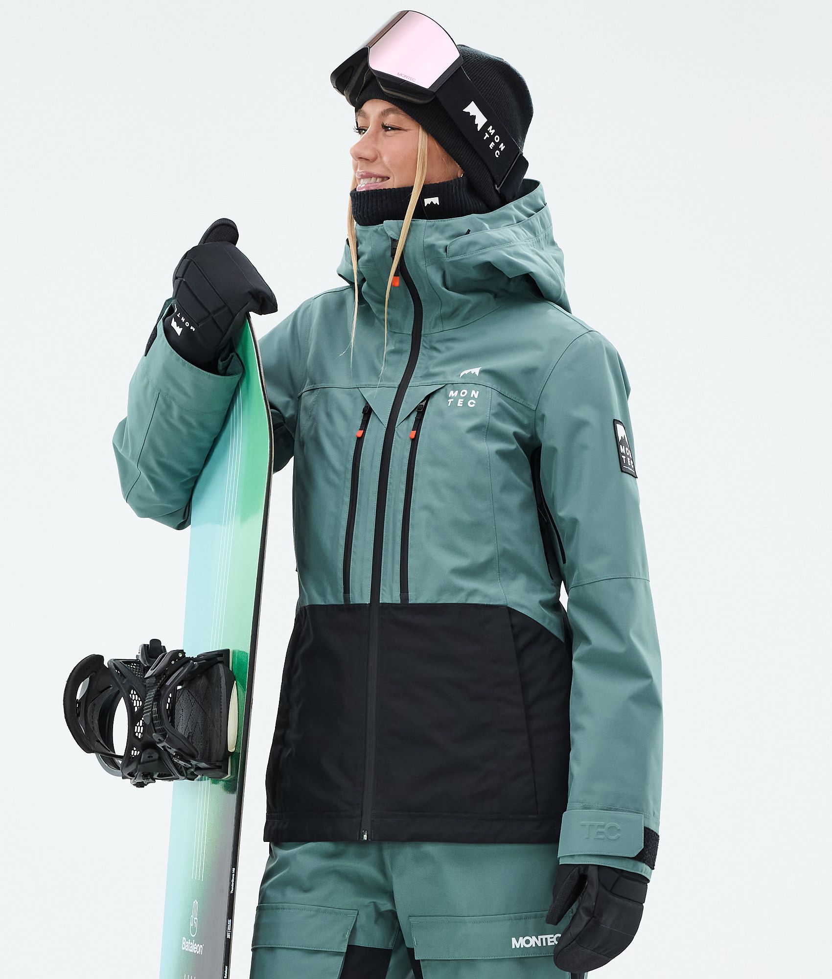 Montec Moss W Snowboard Jacket Women Atlantic/Black | Montecwear.com