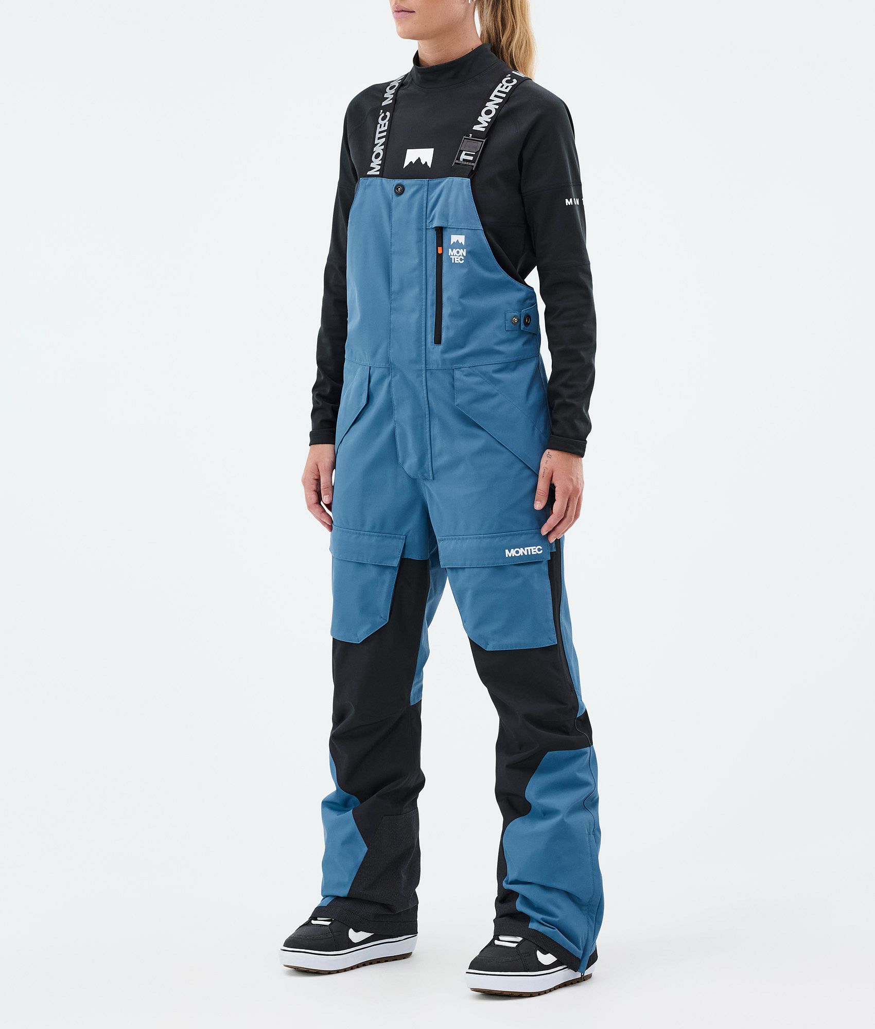 Montec Fawk W Snowboard Pants Women Blue Steel/Black | Montecwear.com