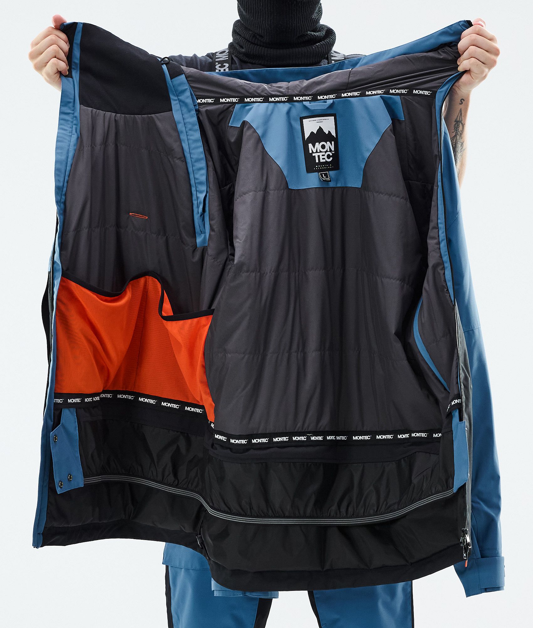 Montec Doom スノーボードジャケット メンズ Blue Steel/Black