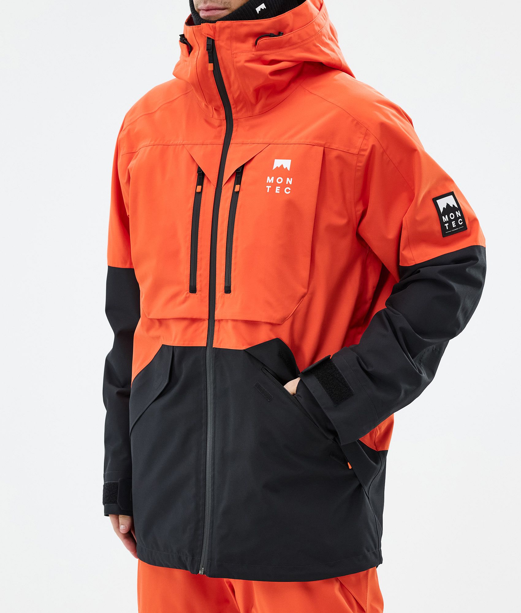 Montec Arch Ski Jacket Men Orange/Black | Montecwear.com