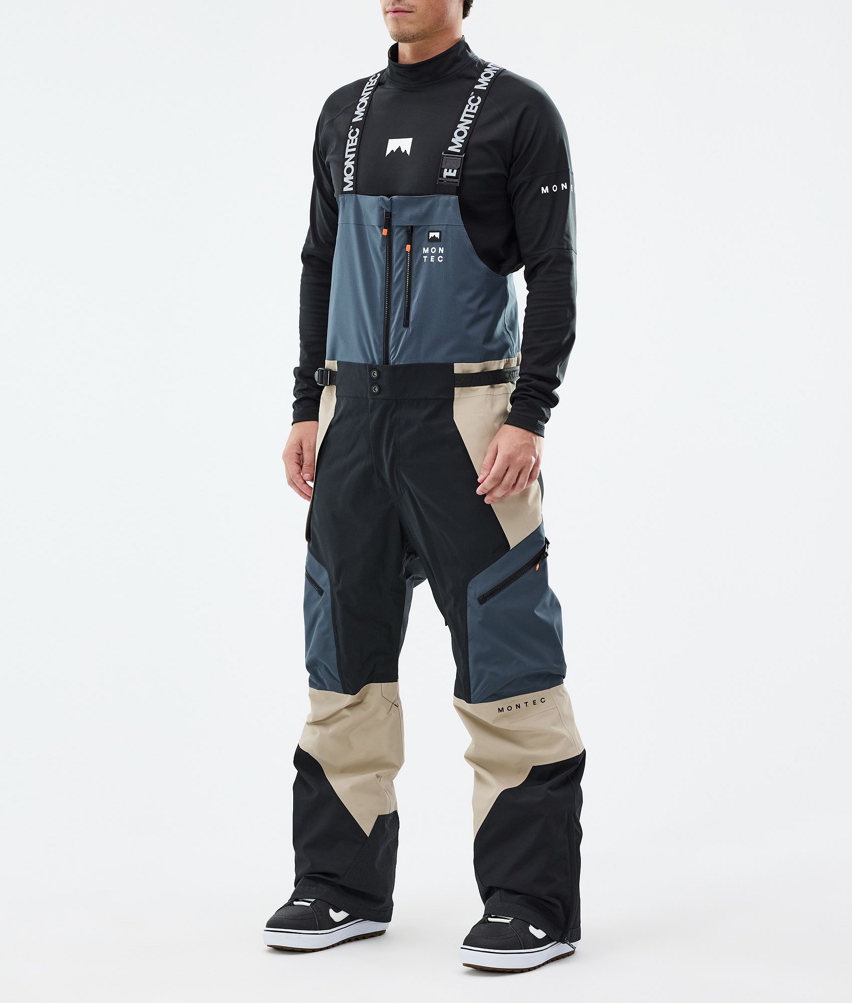 Montec Fawk Snowboard Pants Men Black/Atlantic | Montecwear.com
