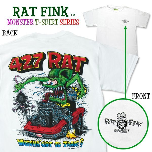 Rat Fink.EDROTH,ラットフィンク,Tシャツ,エドロス