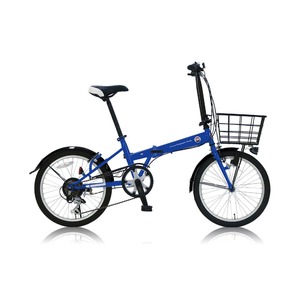 折りたたみ自転車 20インチ/ブルー(青) シマノ6段変速 【FIAT
