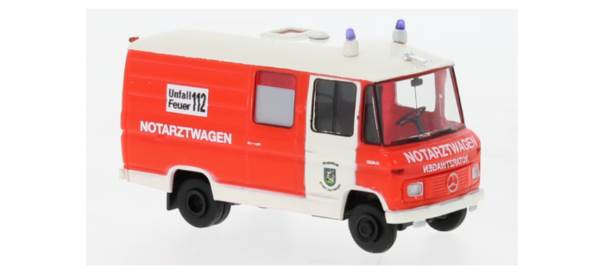 Brekina 36935 鉄道ゲージ H0 MB L 508 RTW、ハッティンゲン消防隊