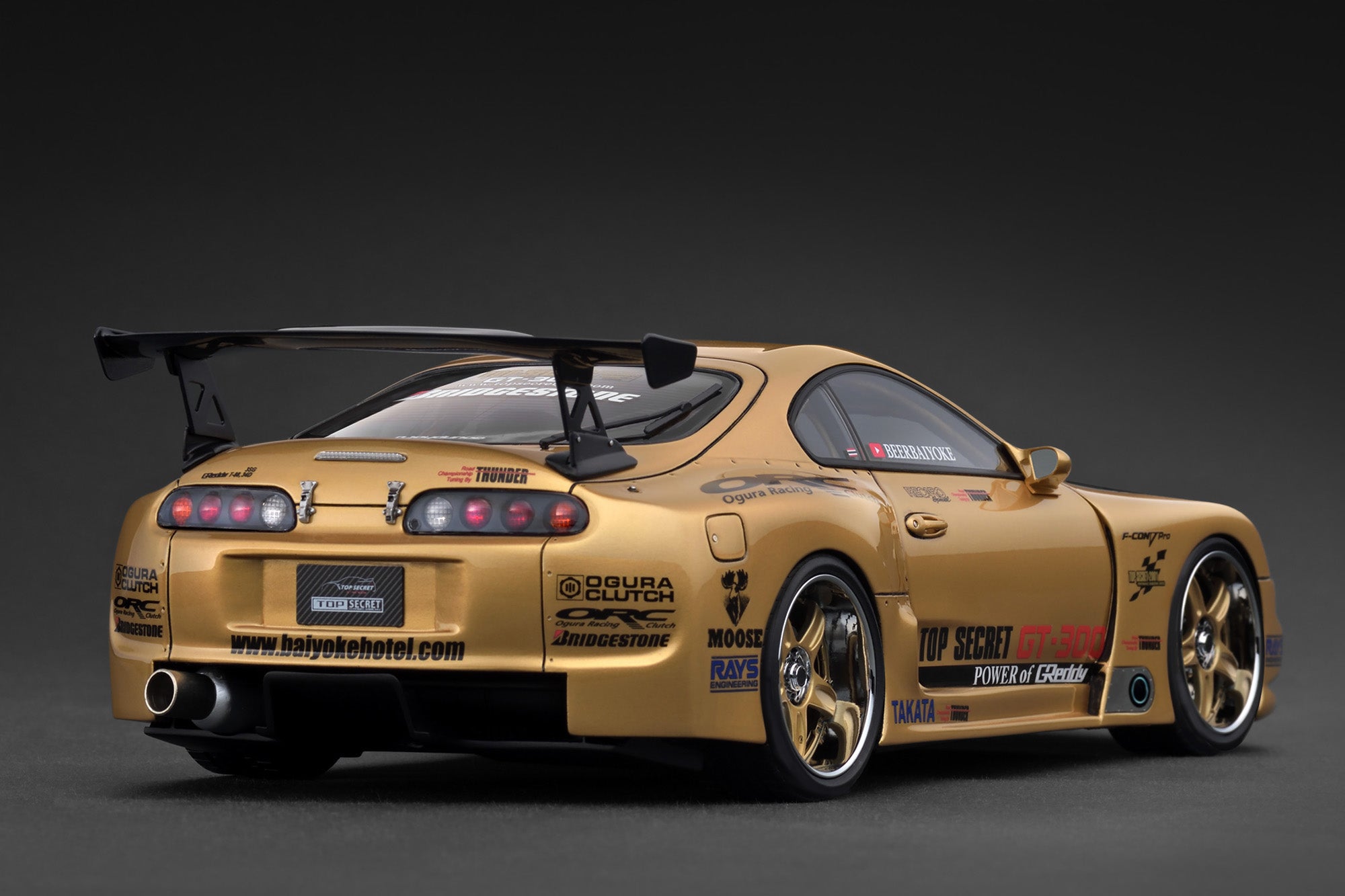 Ignition Model 1:18 Toyota Supra (A80) TOP SECRET in Gold – Model