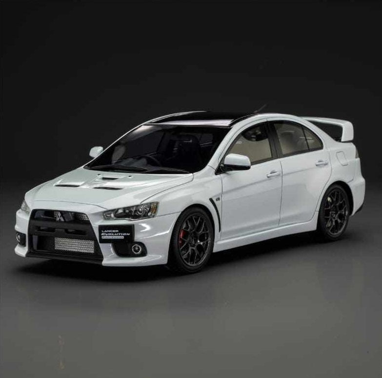 PREORDER* One Model 1:18 Mitsubishi Lancer EVO X in White – Model