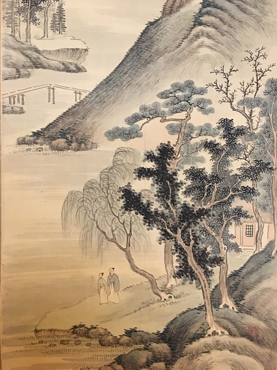 大倉笠山 擬唐人山水図｜古美術・掛け軸の販売・買取・鑑定-松本松栄堂