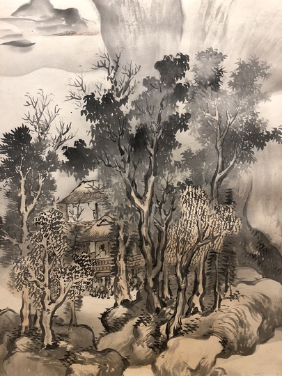 谷文晁 山水図｜古美術・掛け軸の販売・買取・鑑定-松本松栄堂