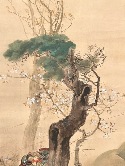 谷口香嶠 忠孝双全図｜古美術・掛け軸の販売・買取・鑑定-松本松栄堂