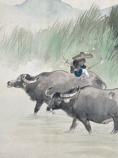 小村大雲 水牛｜古美術・掛け軸の販売・買取・鑑定-松本松栄堂