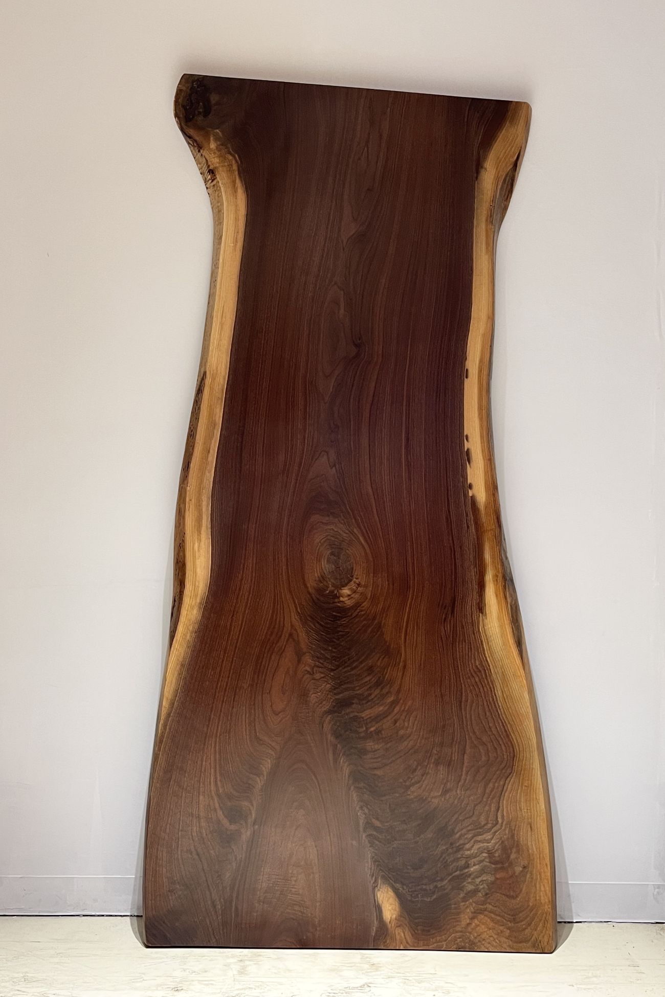 天然木 新潟工場 ブラックウォールナット材 一枚板 カウンター