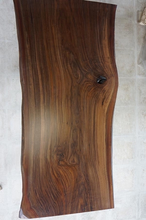 天然木 新潟工場 ブラックウォールナット材 一枚板 カウンター