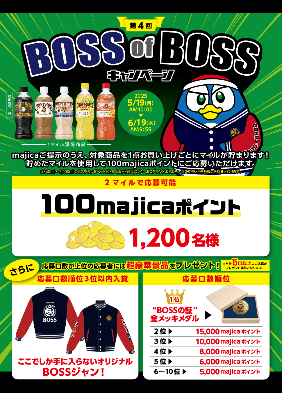 第4回 BOSSofBOSS キャンペーン