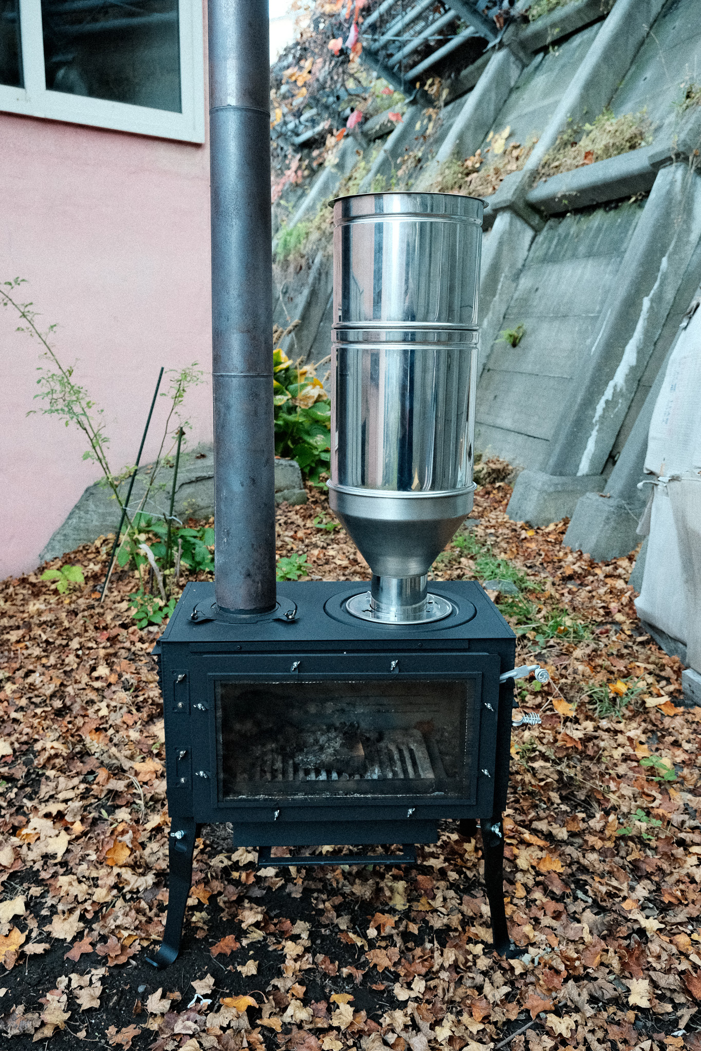 アウトドアペレットストーブ 商品詳細│薪ストーブの新保製作所