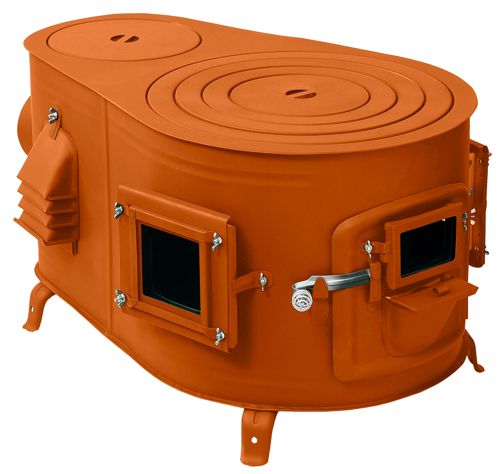 カラータマゴ型3面窓付薪ストーブ”FIRE SIDE” 大1号 商品