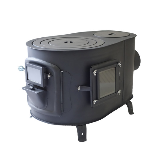 タマゴ型3面窓付き薪ストーブ 小 商品詳細│薪ストーブの新保製作所