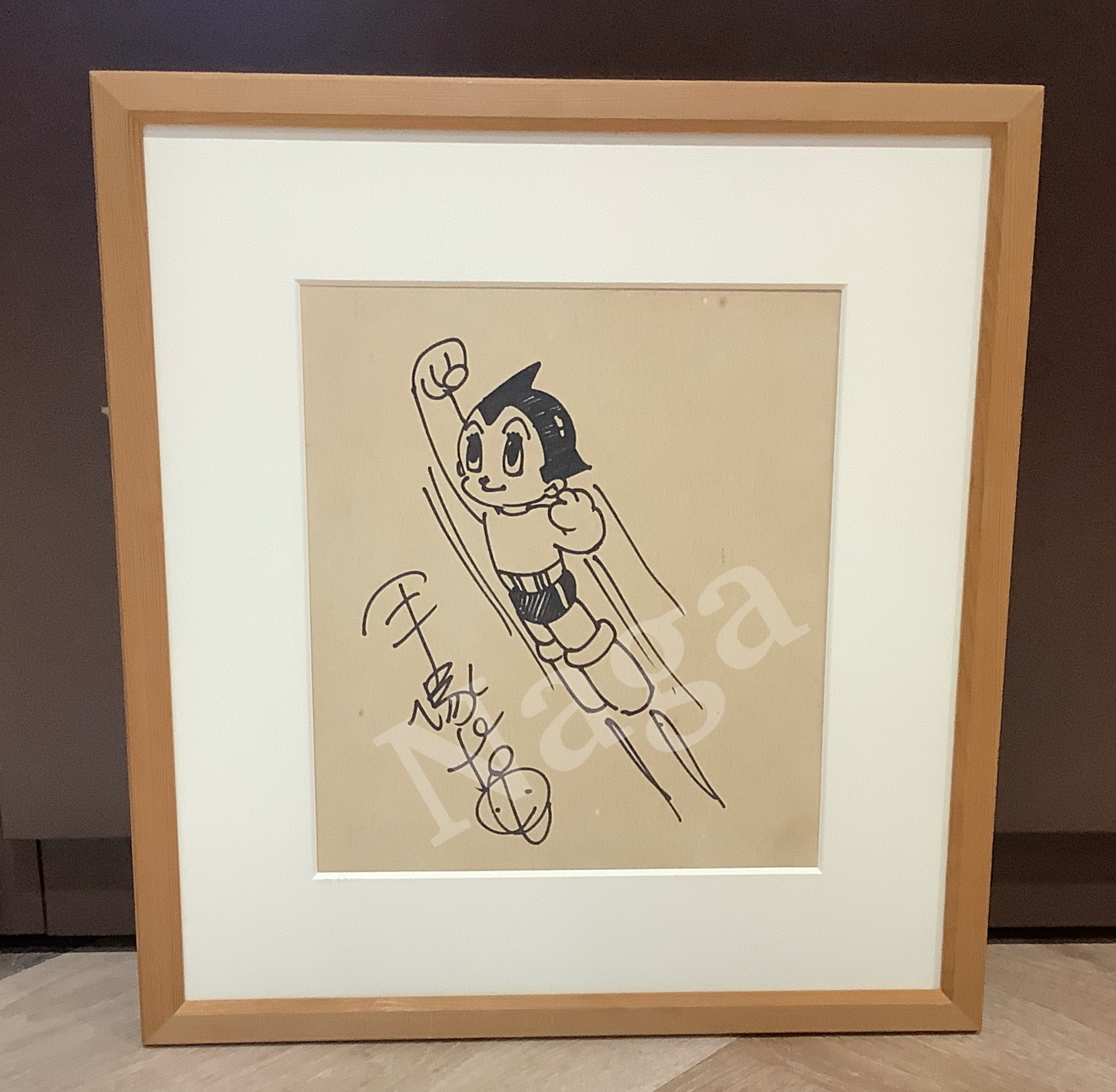 手塚治虫 豪華額縁入りサイン色紙(落款有り） 2026年最新】サイン色紙