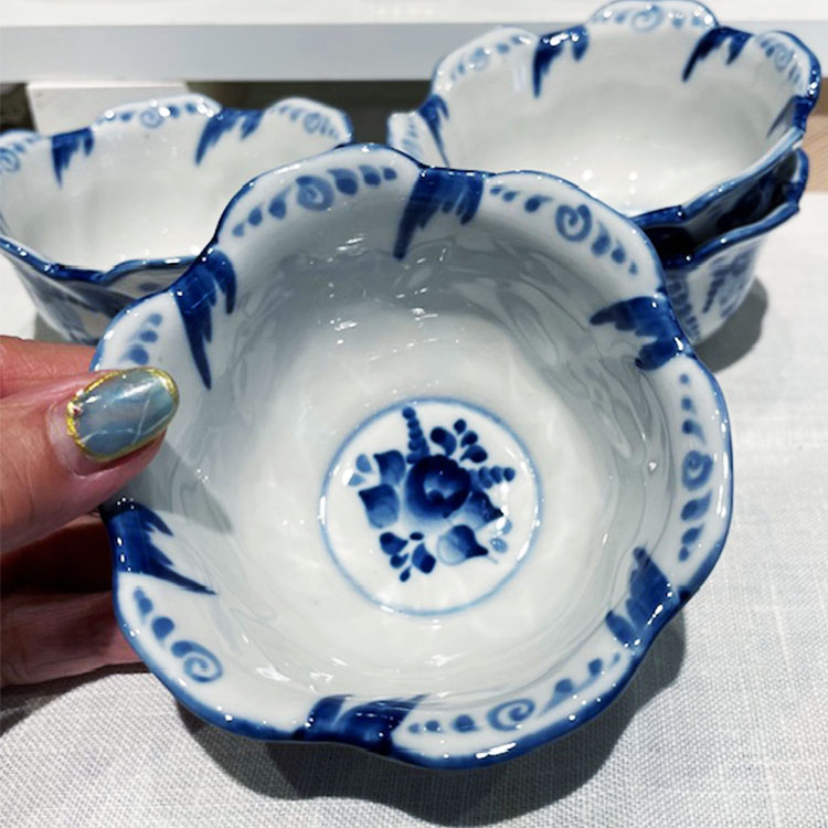 ロシア雑貨店マリンカ / グジェリ陶器 ジャム入れ小鉢gz206