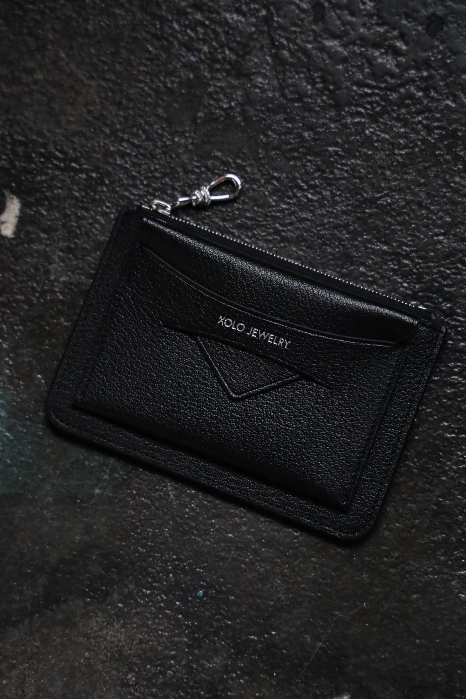 XOLO - XOLO JEWELRY ショロジュエリー / Zip Card Case (XOWC001BLK