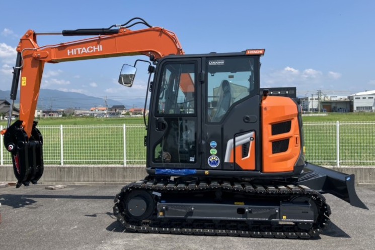 日立油圧ショベル 「ZX75US-7」 新車納車させていただきました