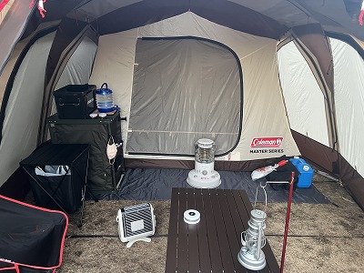 40代中年夫婦で、コールマン4Sワイド2ルームカーブ使ってみたよ