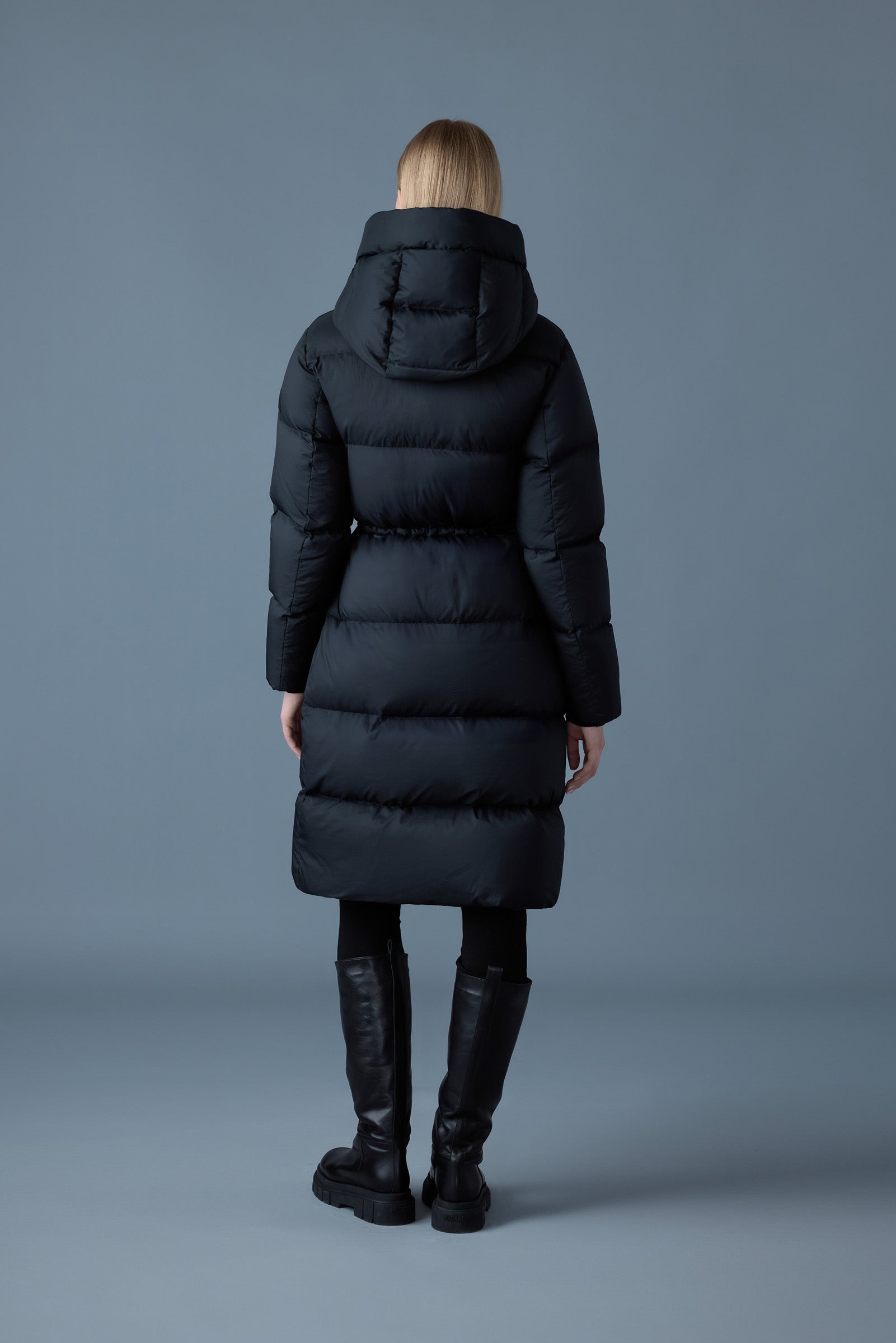 Ishani-SW, softwash long down coat with hood | Mackage® US