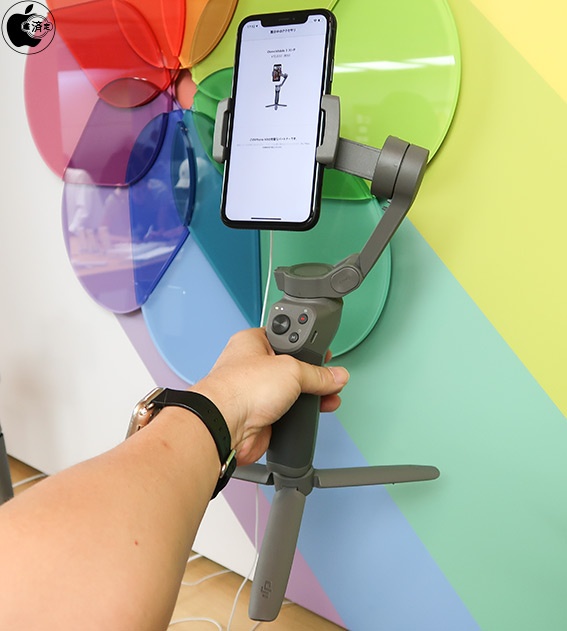 Apple Store、DJIの折りたたみ式モバイルジンバルのアクセサリーセット