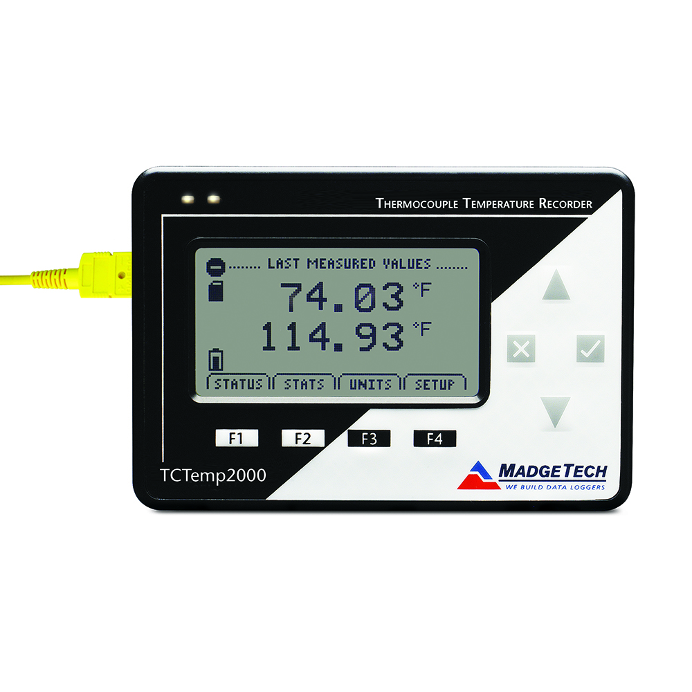 TCTemp2000 Thermocouple Temperature Data Logger | MadgeTech