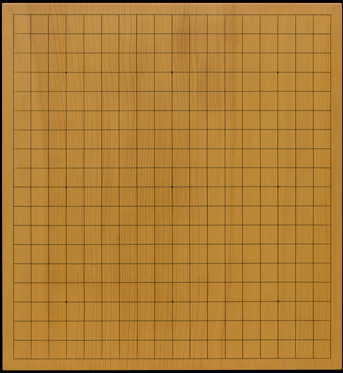 本榧足付碁盤 6寸1分（天地柾） ga60030 | 前川榧碁盤店