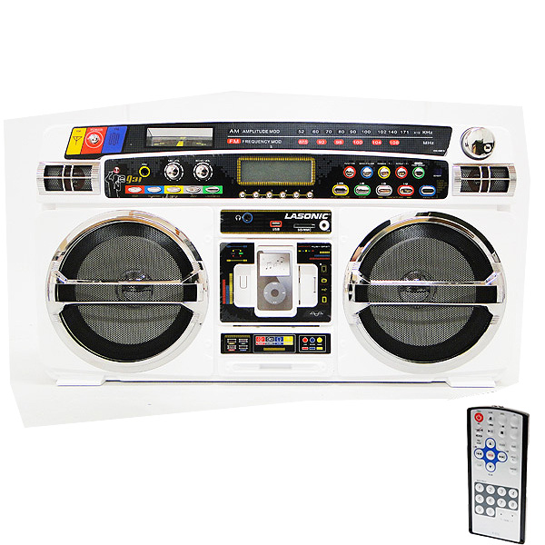 Lasonic (ラソニック) ／ i931X-WHITE iPhone4・iPod対応－ラジカセ の