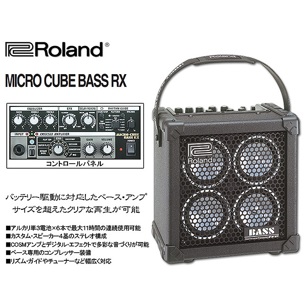 Roland(ローランド) ／ MICRO CUBE BASS RX MCB-RX [バッテリー駆動に