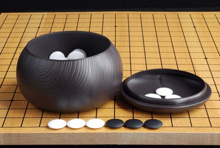 折碁盤プラスチック碁石セット