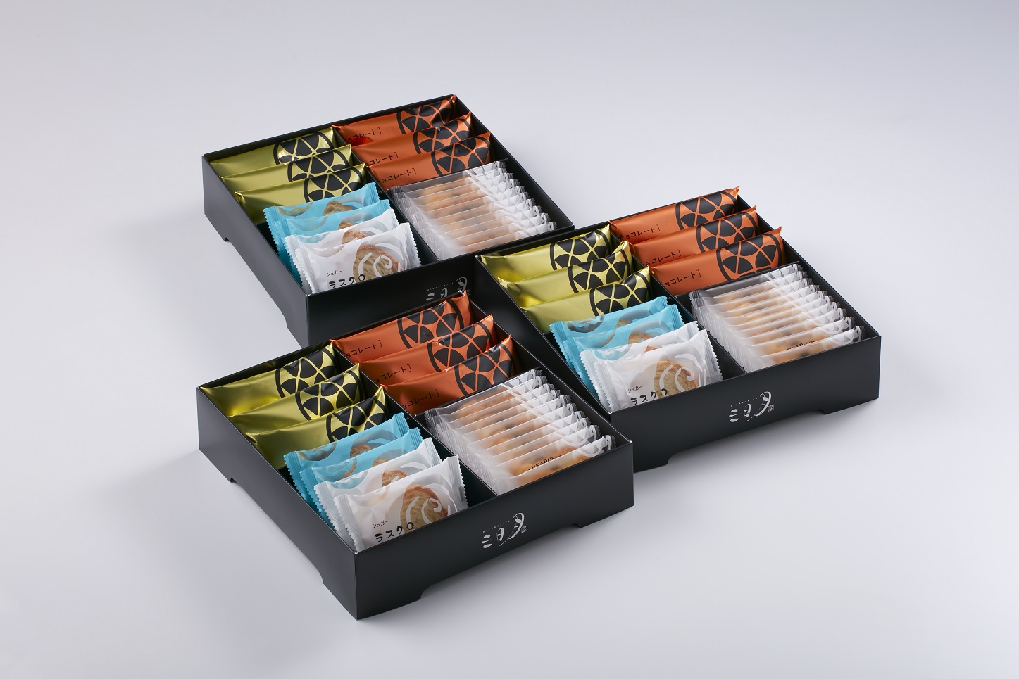 焼菓子バラエティセット3段(手提げ袋付)｜三日月屋 オンラインショップ