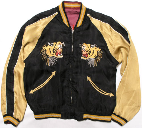 テーラー東洋スカジャン・スペシャルエディション「虎顔×龍鷹MAP」NO