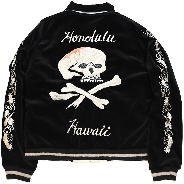 東洋スカジャン・港商SPECIAL EDITION「SKULL×WHITE EAGLE」NO-396