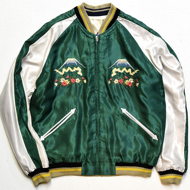 テーラー東洋スカジャン【DRAGON＆TIGER×DRAGON】リバーシブルサテン