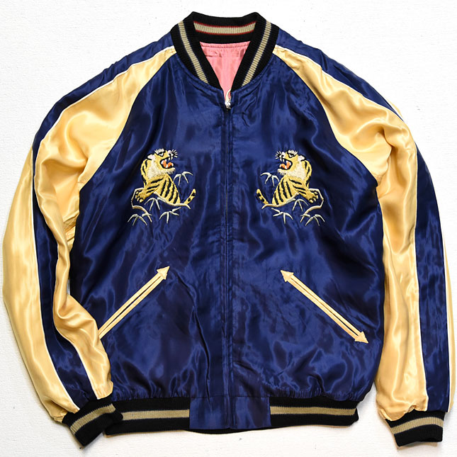 テーラー東洋スカジャン【DRAGON×EAGLE】リバーシブルサテンスカ NO