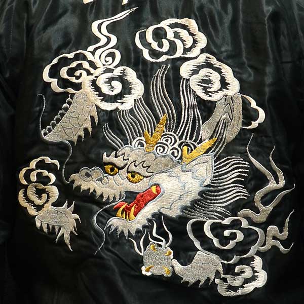 テーラー東洋スカジャン【DRAGON×TIGER FACE】龍虎復刻サテンスカ