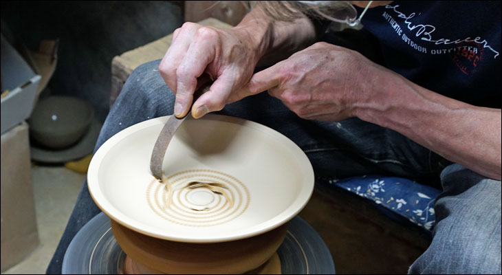 小石原焼太田哲三窯 飛び鉋 ｜ みんげい おくむら