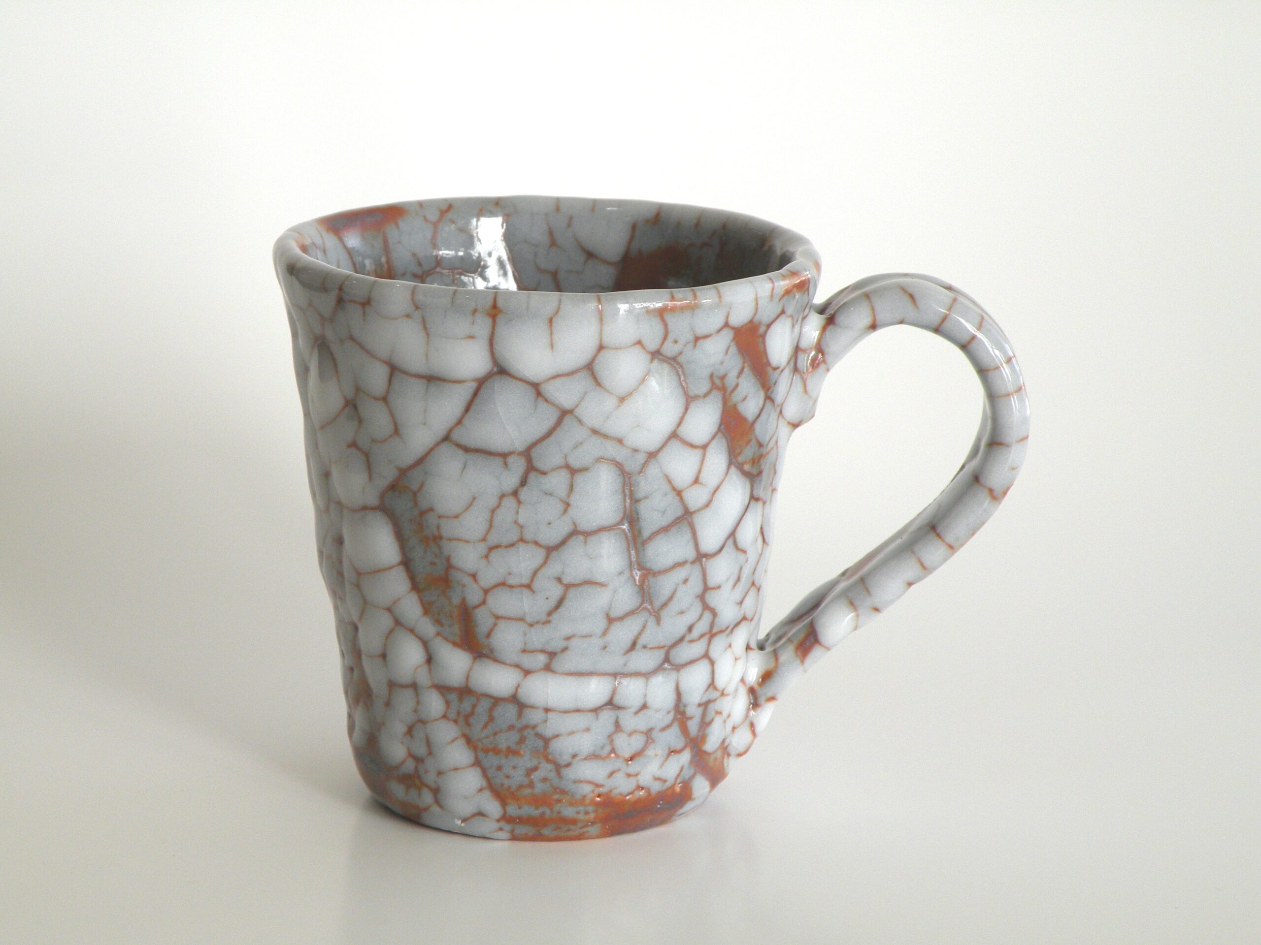 美濃焼伝統工芸品協同組合 | 鼠志野マグカップ