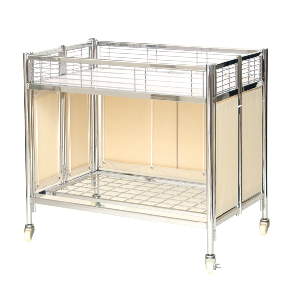 中折れ式ワゴン アイボリー W900 店舗用品 陳列什器 販売ワゴン セール